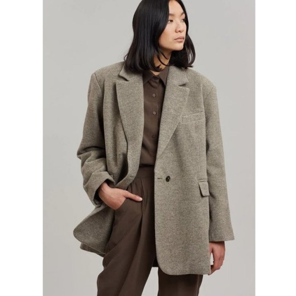 Vanessa Hong x Birgitte Herskind Wilma wool overcoat